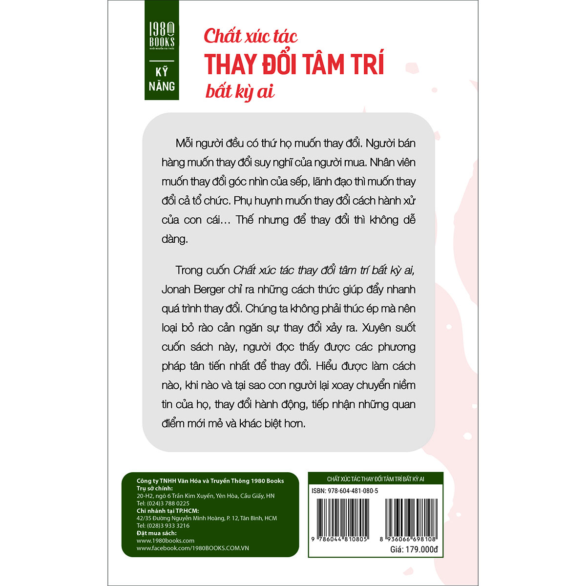 Sách Chất Xúc Tác Thay Đổi Tâm Trí Bất Kỳ Ai