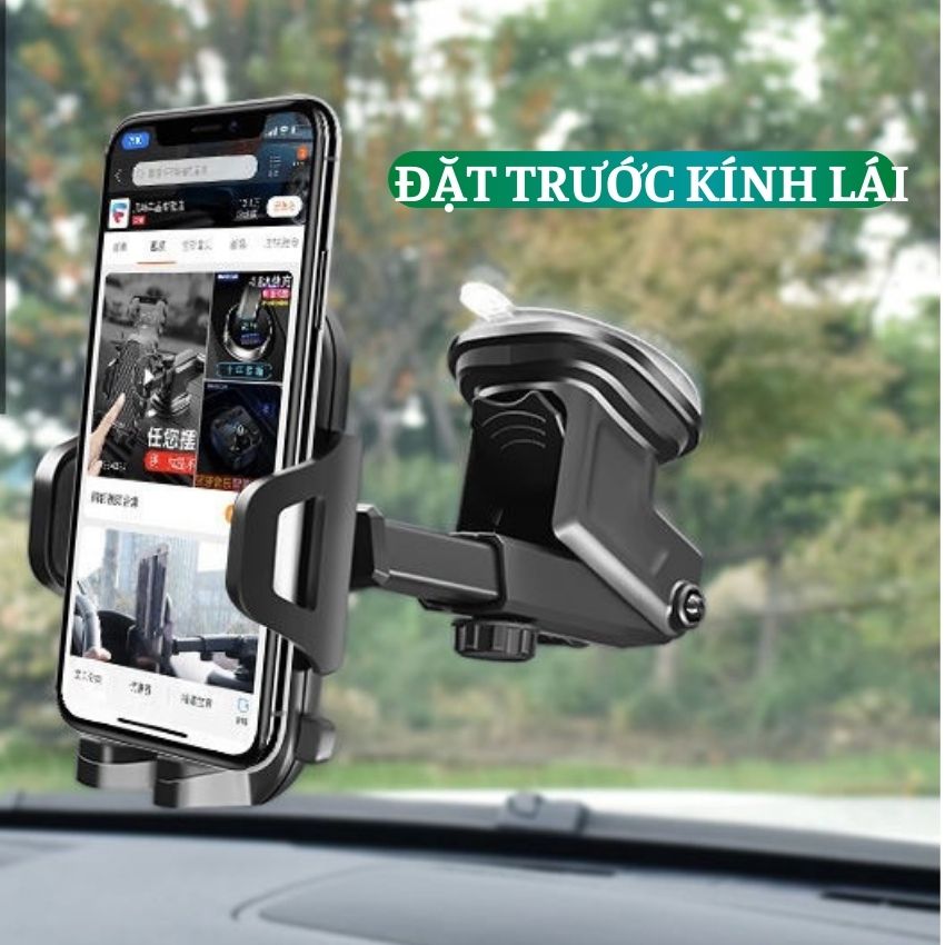 Giá Đỡ Điện Thoại Ô Tô Đa Năng Xoay 360 Độ Đặt Mặt Taplo Gài cửa Gió Điều Hòa GDD06