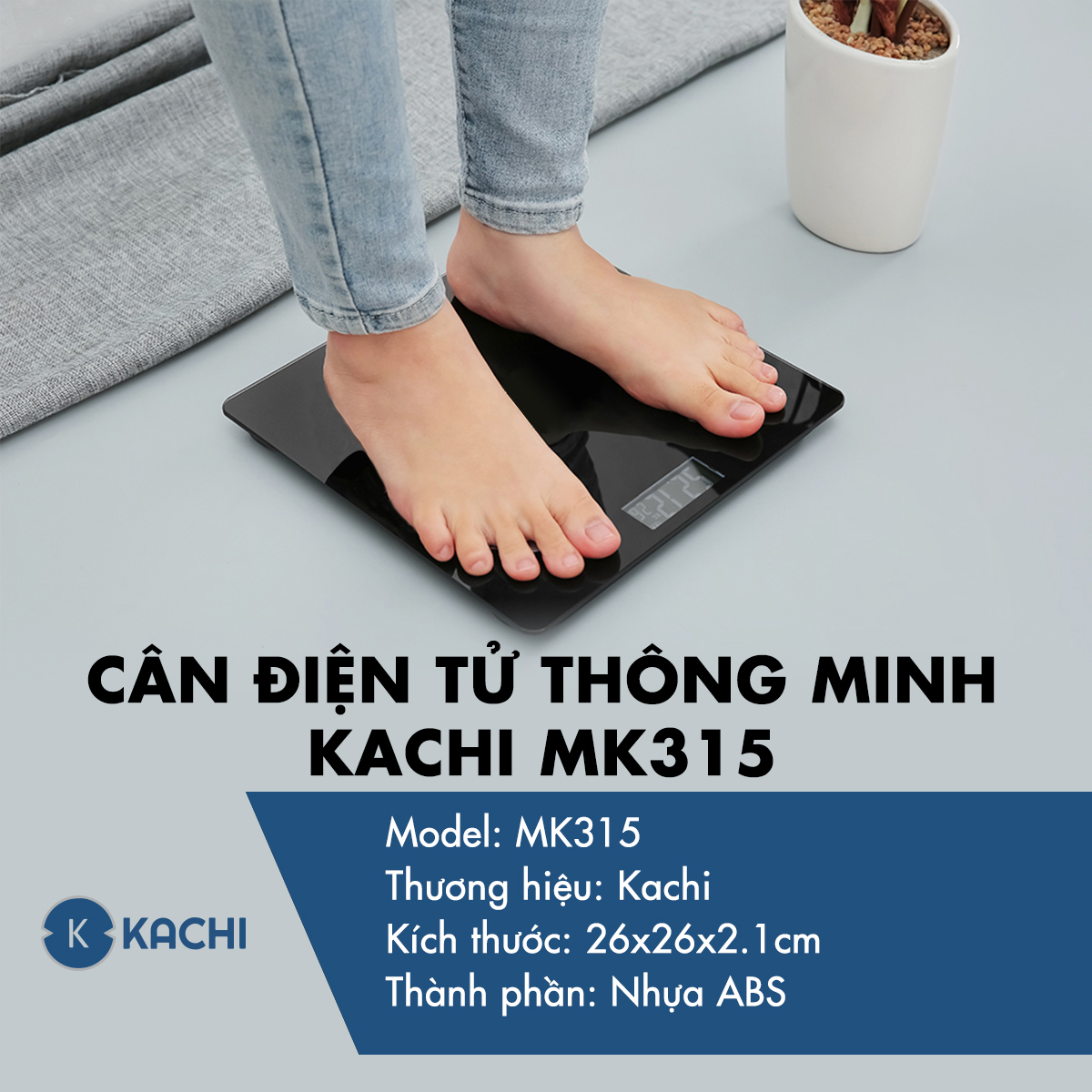 Cân Điện Tử thông minh Kachi MK315 - Hàng chính hãng