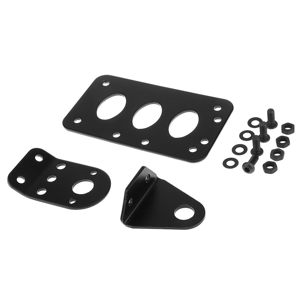 2 Sets Motorcycle Side License Plate with Bracket for Harley Tail Light Kits