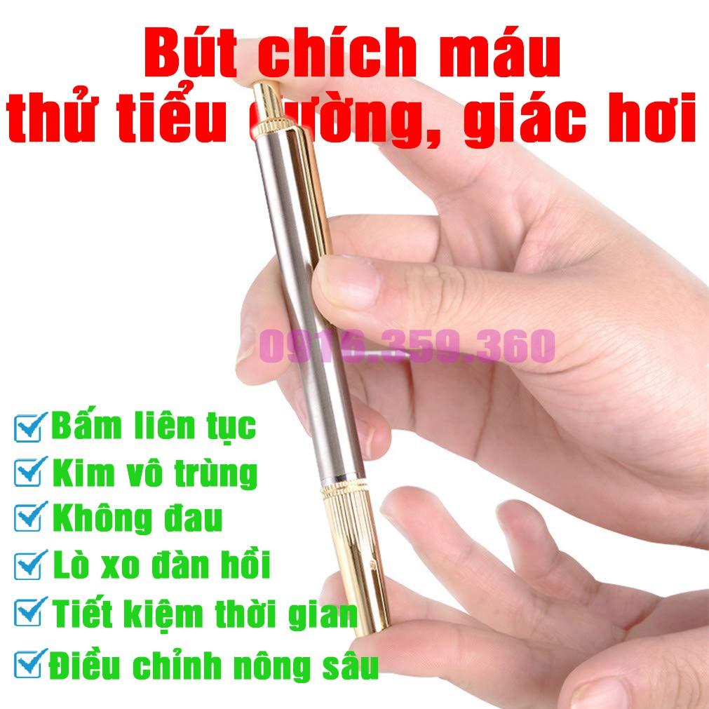 Bút lấy máu thử tiểu đường, giác hơi, Không đau, thuận tiện, an toàn, nhanh