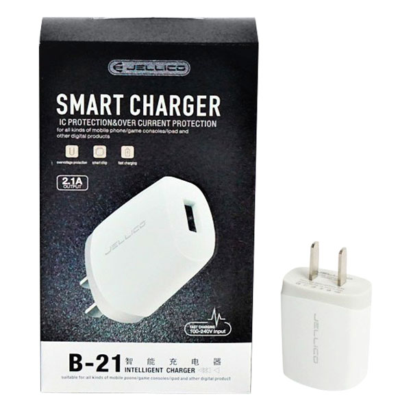 Cốc Sạc Jellico 2.1A - B21 Smart Charger - Hàng chính hãng