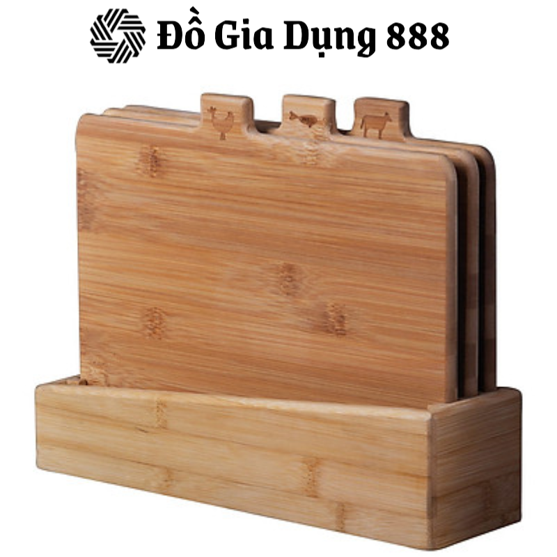 Bộ 4 Thớt Tre Nhà Bếp Berlinger Haus BH/7213, Chống Ẩm Mốc, Mối Mọt, Kích thước: 30 x 8,5 x 24 cm, Nhập Đức
