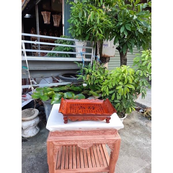 Khay trà thuyền - Khay trà khổng minh gỗ Hương