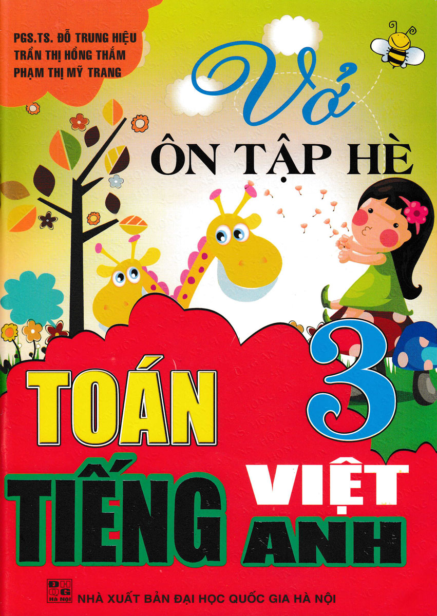 Combo Vở Ôn Tập Hè Toán - Tiếng Việt - Tiếng Anh Tiểu Học (Bộ 5 Cuốn)