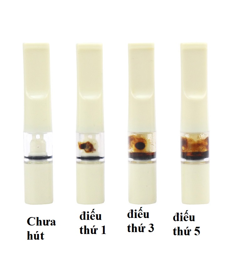 Vỉ gồm 5 tẩu thuốc nhựa dẻo bảo vệ sức khỏe