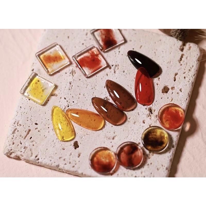 Set sơn gel thạch hổ phách 6 màu Vendeeni15ml tặng kèm bảng màu