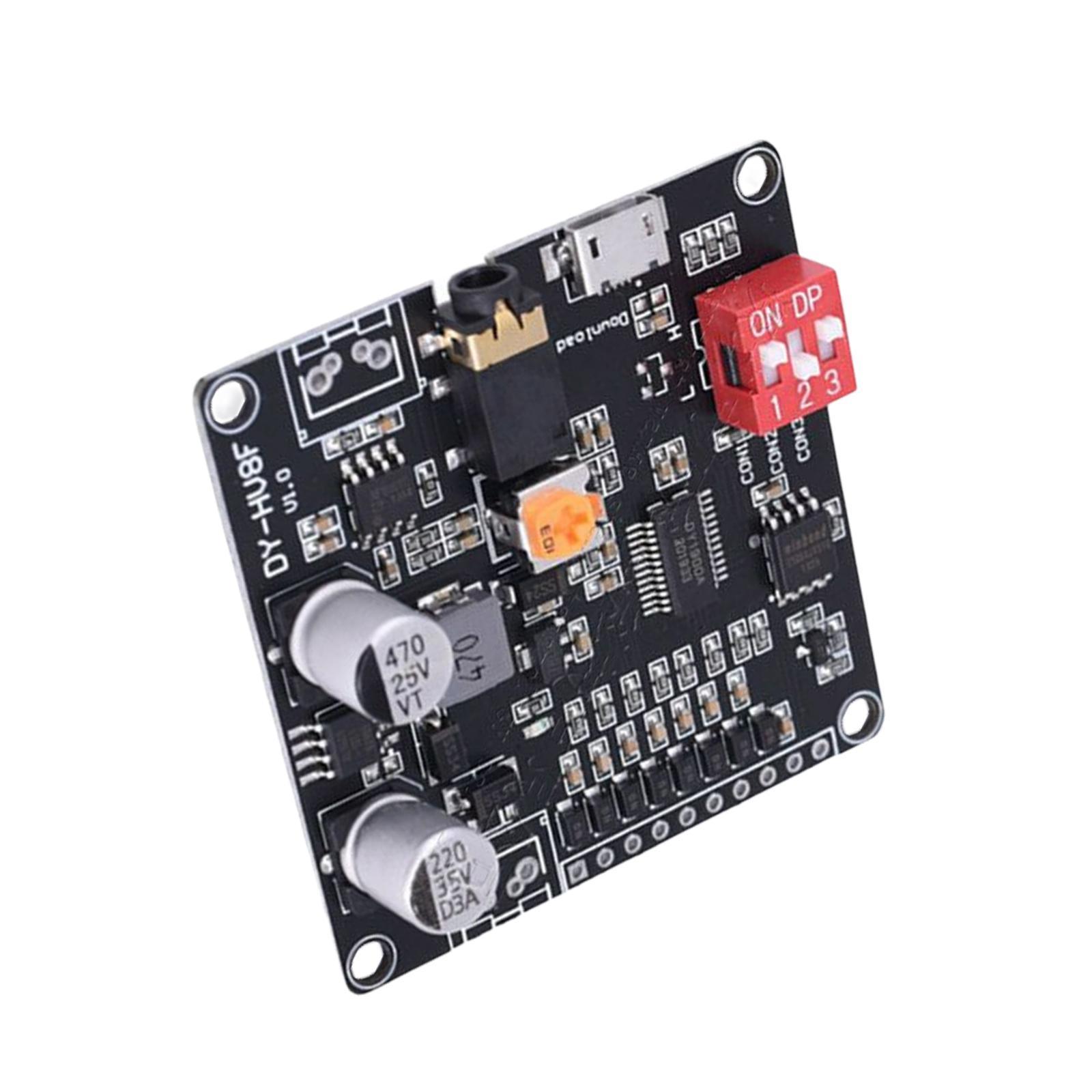 Voice Playback Module Support TF Card Electronic Components Accessories, Recording Hv8F SD TF Amplifier Board MP3 Music Player
