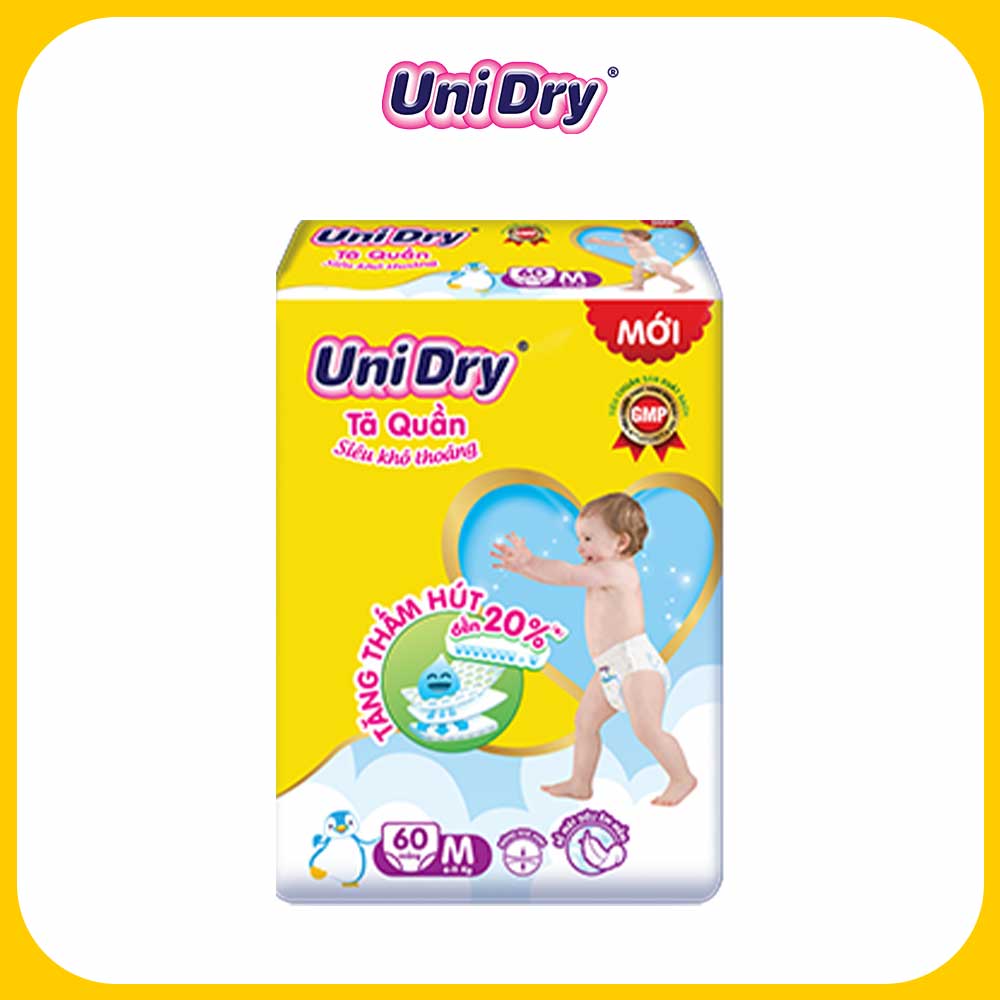 Tã quần UniDry gói Jumbo M60-L54-XL48-XXL44