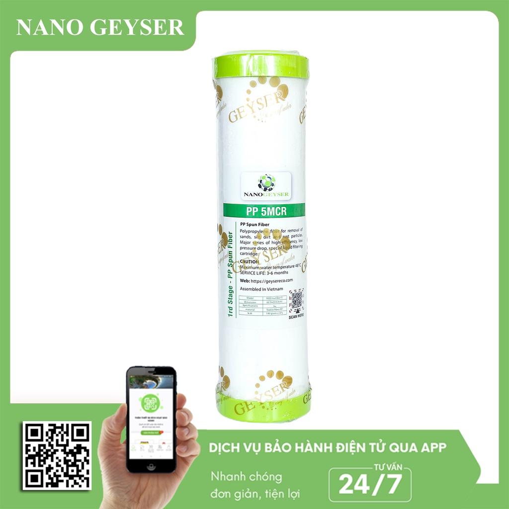 Bộ 8 lõi lọc nước dùng cho các dòng máy RO, Nano Geyser RO Eco, Kangaroo, Karofi, Aqua, Sunhouse... - Hàng Chính Hãng