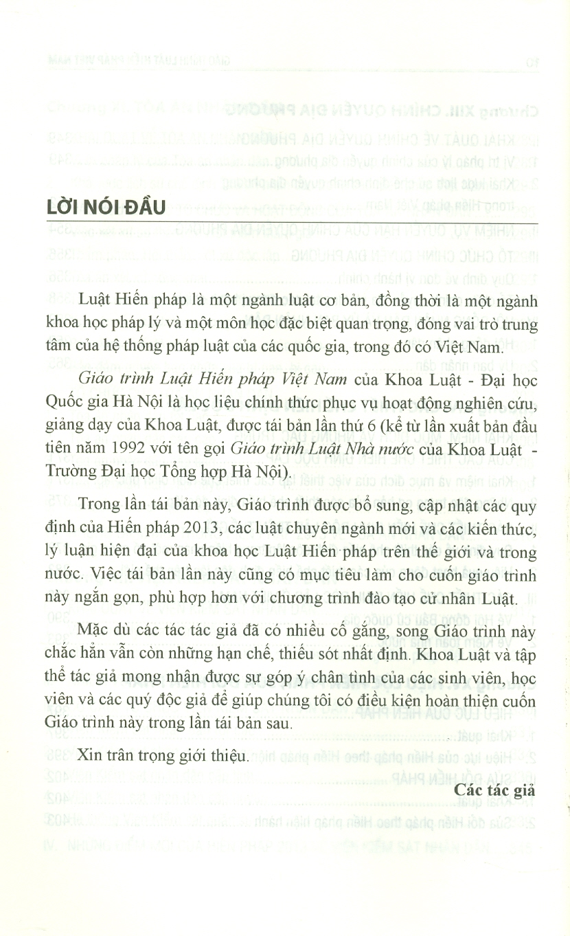 Giáo Trình Luật Hiến Pháp Việt Nam - GS. TS. Nguyễn Đăng Dung, PGS. TS. Đặng Minh Tuấn, PGS. TS. Vũ Công Giao - Tái bản - -