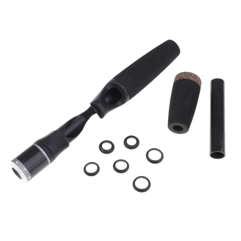 Fishing Rod Cork Handle with Reel Seat Set Rod Building and Repairs