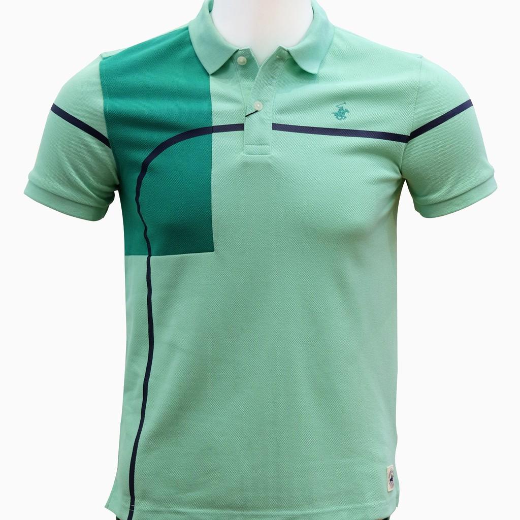 Áo polo ngắn tay BEVERLY HILLS POLO CLUB Slimfit màu xanh ngọc cotton - PMSSS20TL072