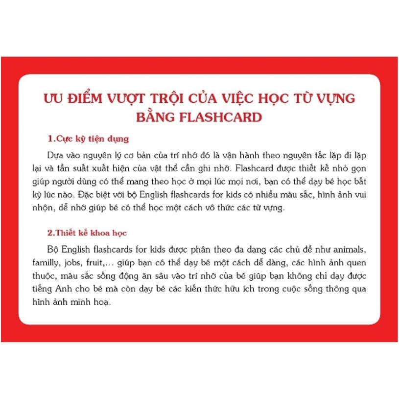 Sách - English Flashcards for kids (Bộ thẻ Tiếng Anh) - Dạy Trẻ Theo Phương Pháp Glenn Doman