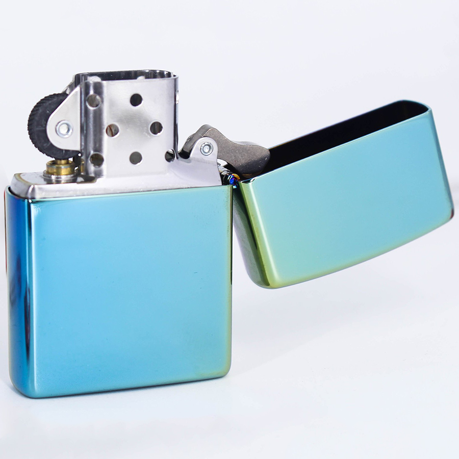 Bật Lửa Zippo 49191ZL – Zippo High Polish Teal Zippo Logo