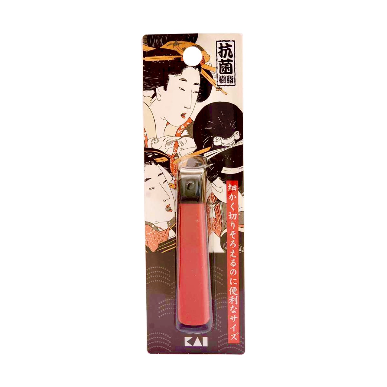 Bấm Móng Tay Inox Hình Geisha Razor Kai 89014-HC0467 Cỡ Đại (Màu Đỏ)