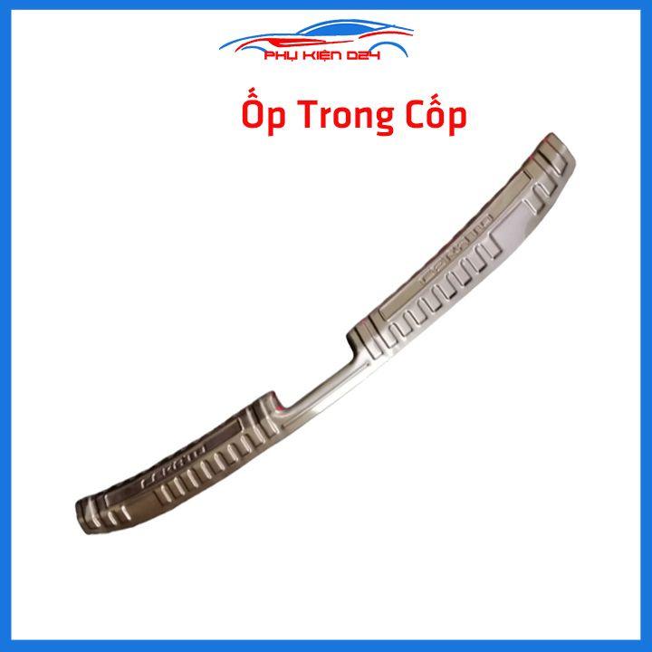 Ốp chống trầy cốp Cerato 2019-2020-2021-2022 inox sáng bóng bảo vệ xe chống va đập