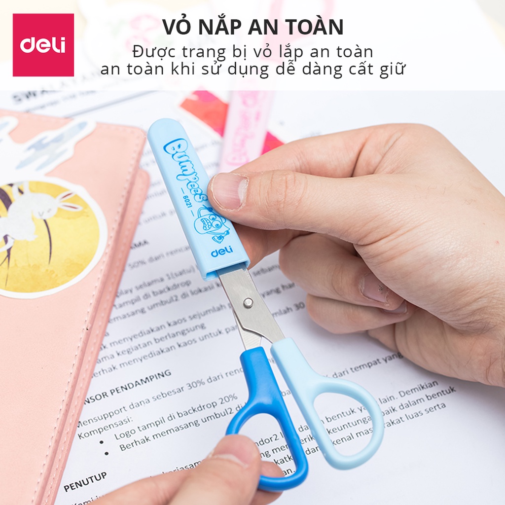 Kéo học sinh 121mm Deli - 6021