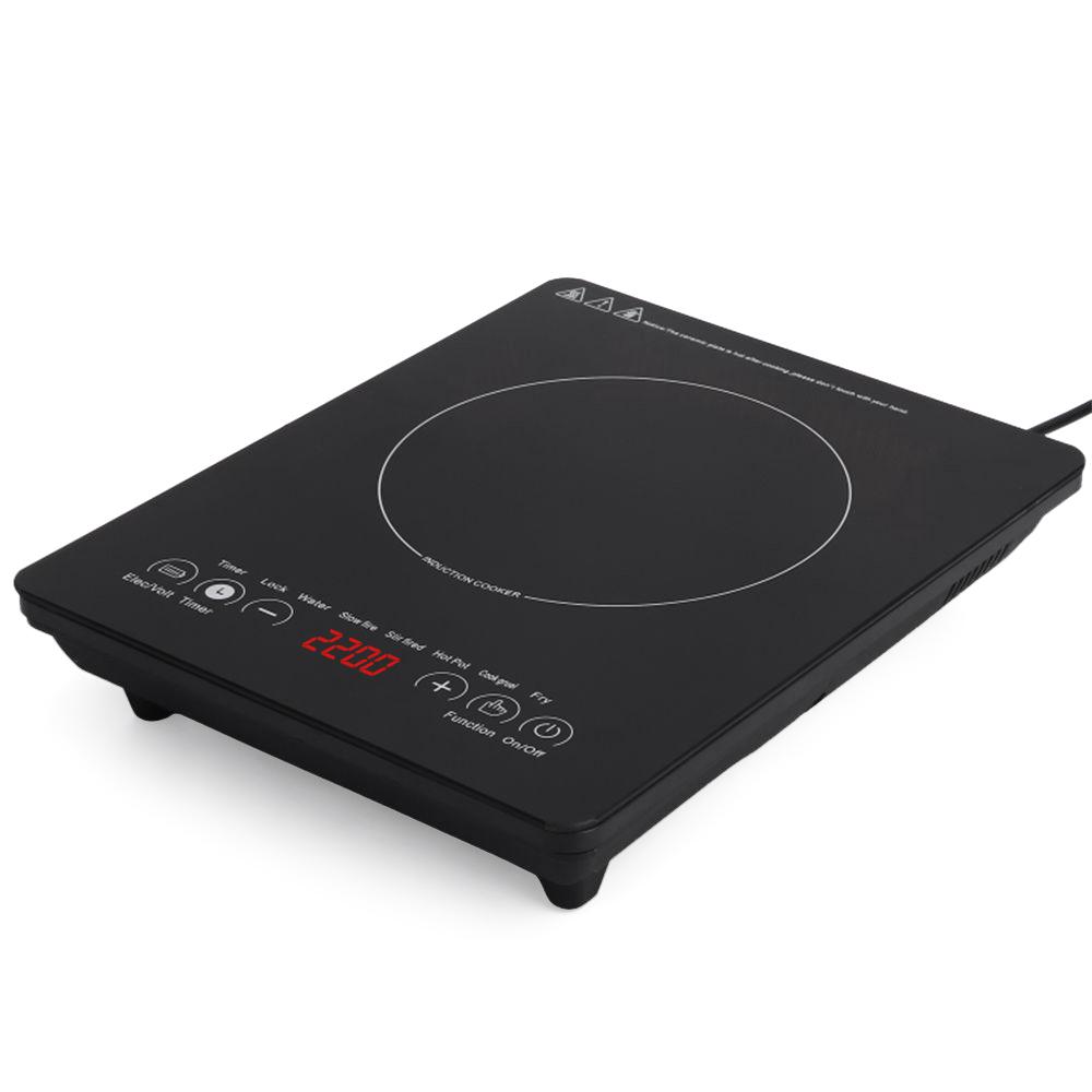 Induction Cooker Home Smart Kitchen Appliances 2200W High Power Intelligent Touch Screen Panel Portable Kitchen Range
