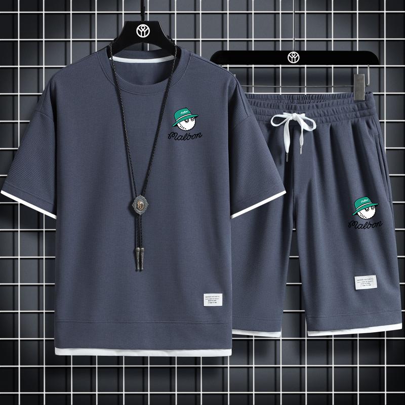 Golf 2023 Mùa hè Mới thời trang thể thao lỏng lẻo hai mảnh đặt nam thời trang chất lượng cao đa chức năng thoải mái Color: 8 Size: M