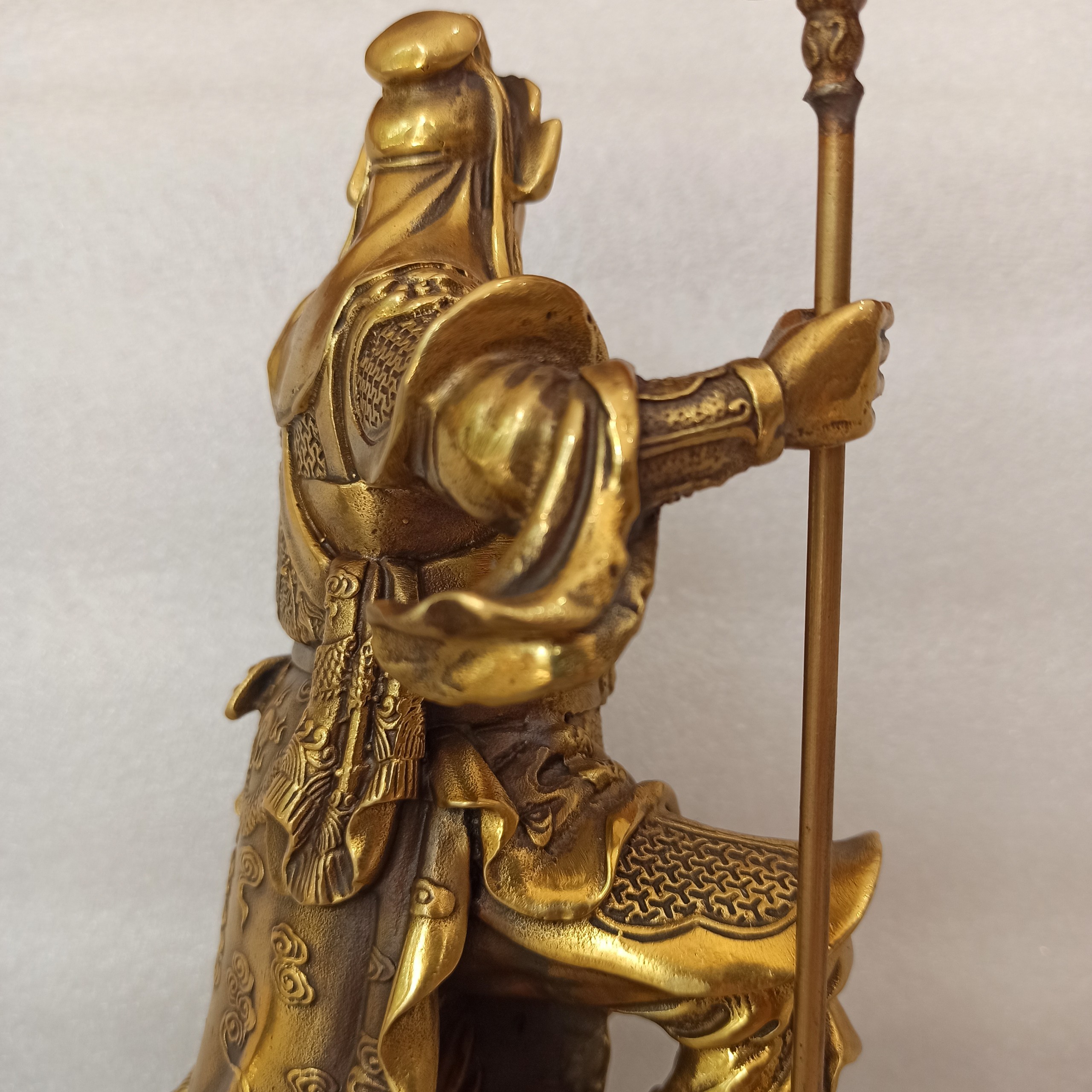 Tượng Quan Công bằng Đồng, Quan Vân Trường Bằng đồng vàng, Tượng Quan Công Xách Đao, Tượng Đồng Phong Thủy