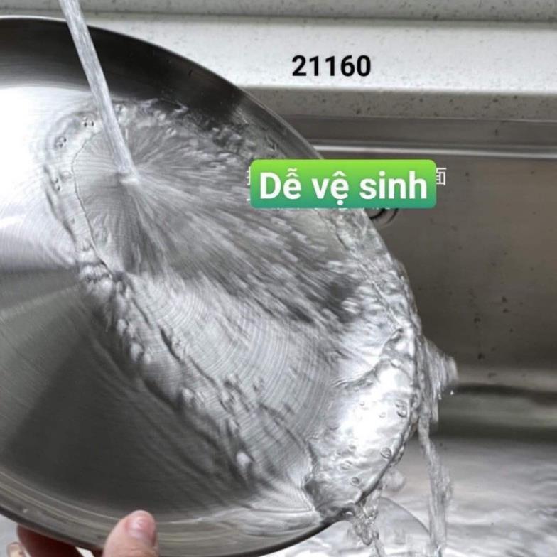 Set 5 Đĩa Inox Tròn Hàn Quốc đựng thức ăn hoa quả