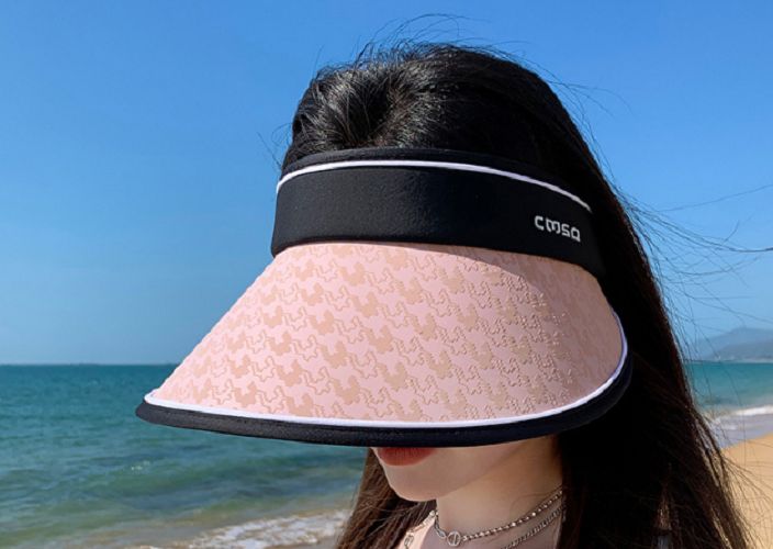 Mũ đi nắng đi biển nửa đầu chống tia cực tím tuyệt đối mới, nón nửa đầu rộng vành thẻ thao mới