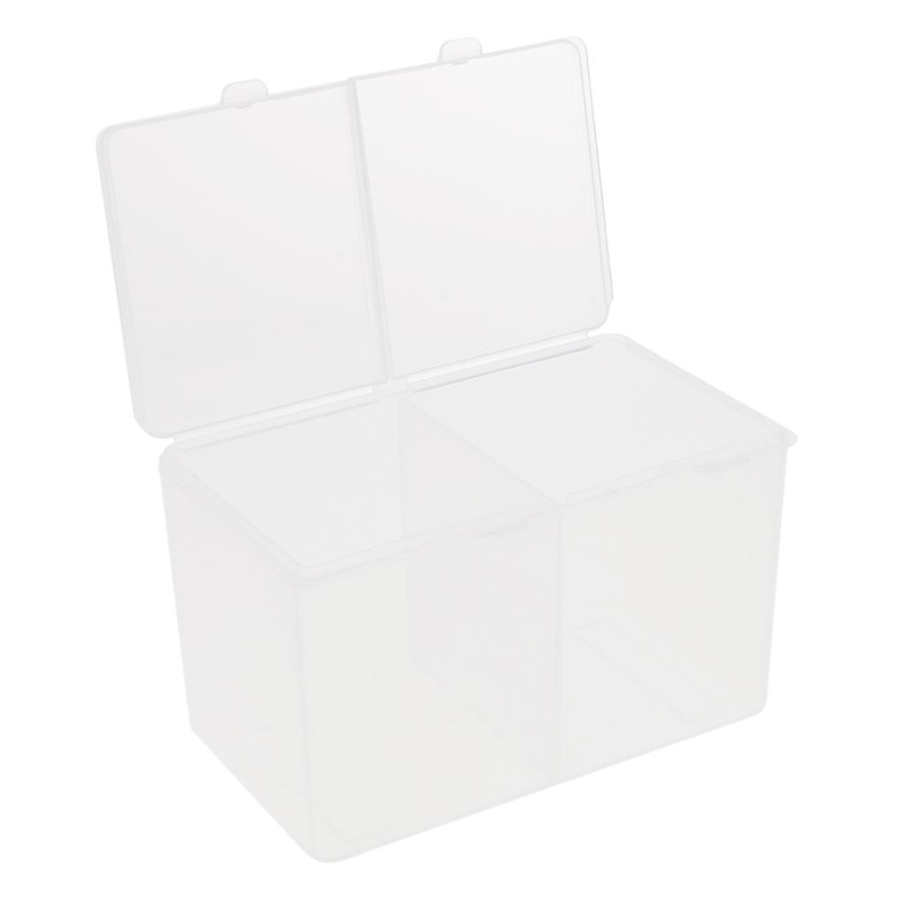 Plastic Storage Cotton Ball Swab Pad Organizer Holder Container Makeup Box