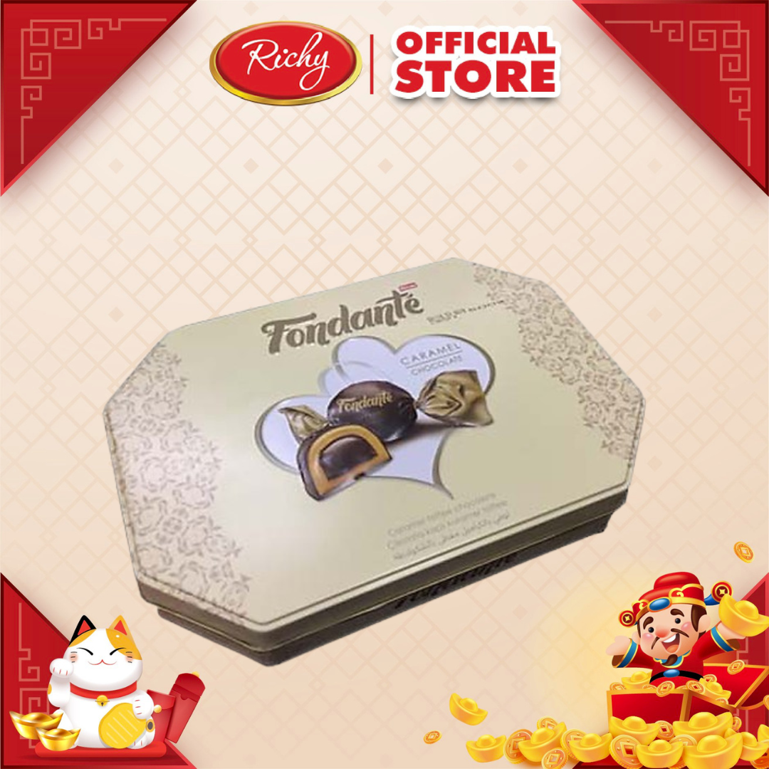 Kẹo Chocolate Fondante Hộp Thiếc Trắng (500g)