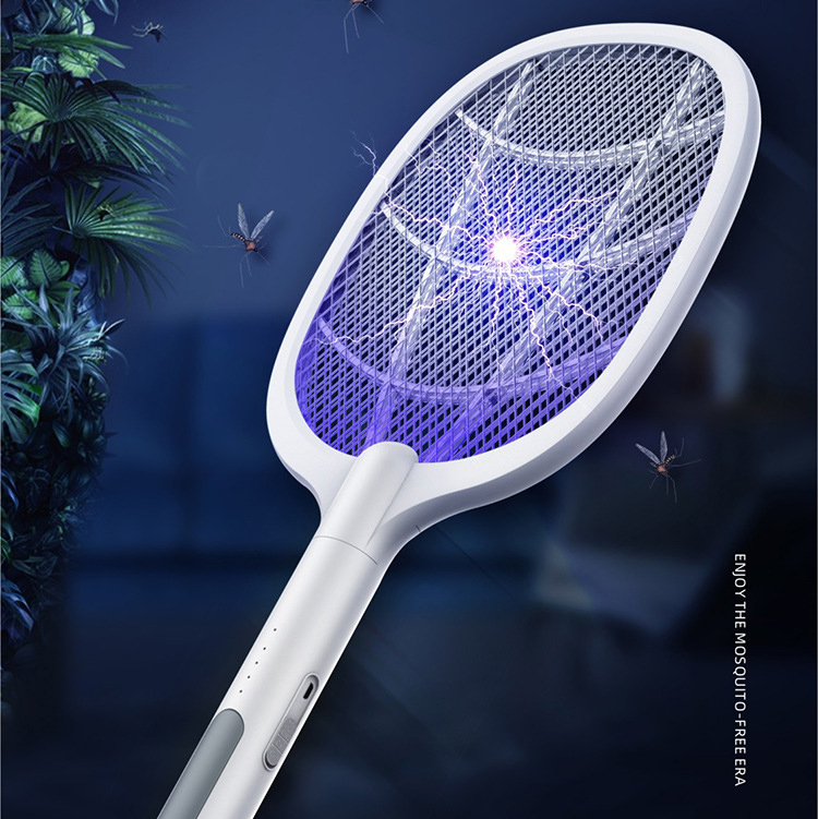 Quạt Muỗi/Đèn Bắt Muỗi/Vợt Muỗi Thông Minh Không Dây Sạc USB Tích Hợp Đèn Led  Bắt Muỗi Cao Cấp Với Dung Lượng Pin 1200mAh- Hàng Chính Hãng