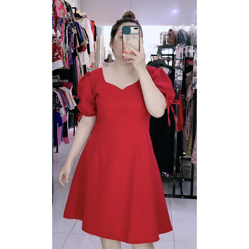 ĐẦM BIGSIZE SUÔNG TAY PHỒNG NƠ
