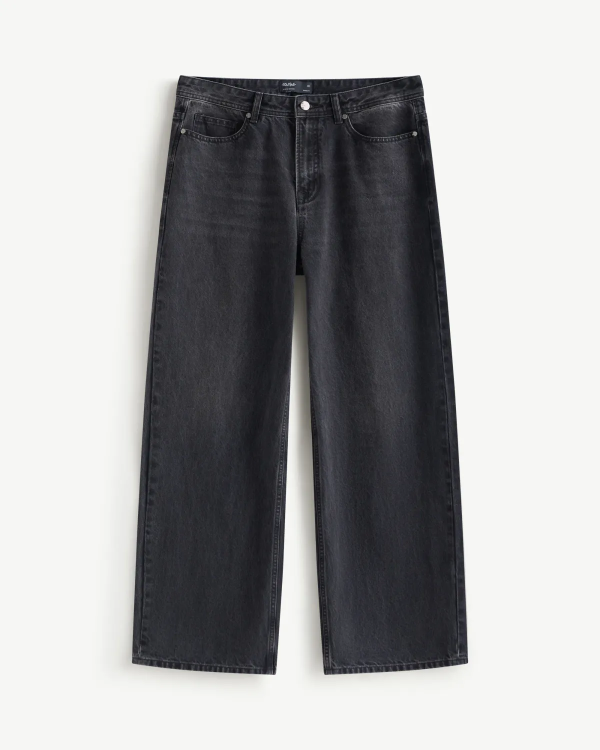 Quần Denim Nam Dark Grey Ống Đứng Form Straight - ROUTINE 10F25DPA035