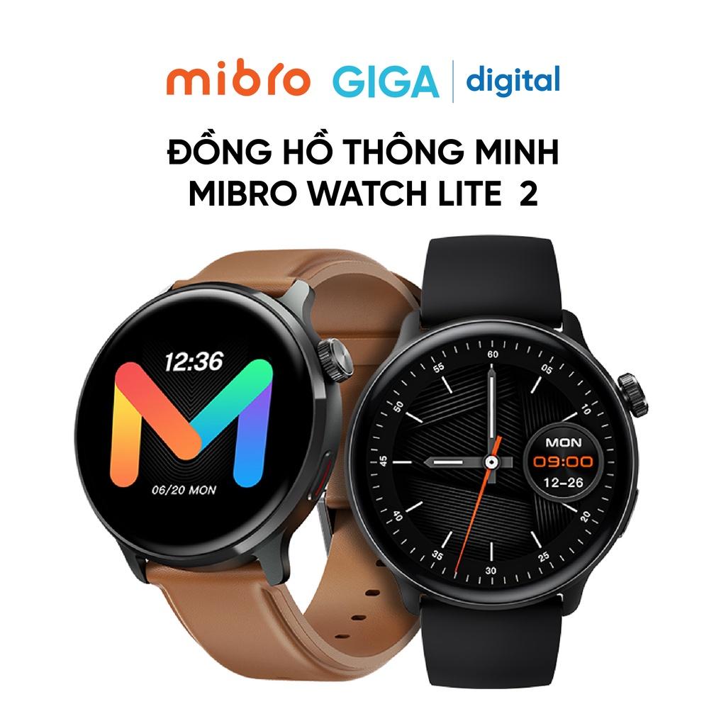 Đồng hồ thông minh  Mibro Lite 2  | Hỗ trợ nghe gọi Bluetooth | 2 Dây thay thế | Thời lượng pin Chế Độ Cơ Bản 60 Ngày | BH 12 Tháng - Hàng nhập khẩu