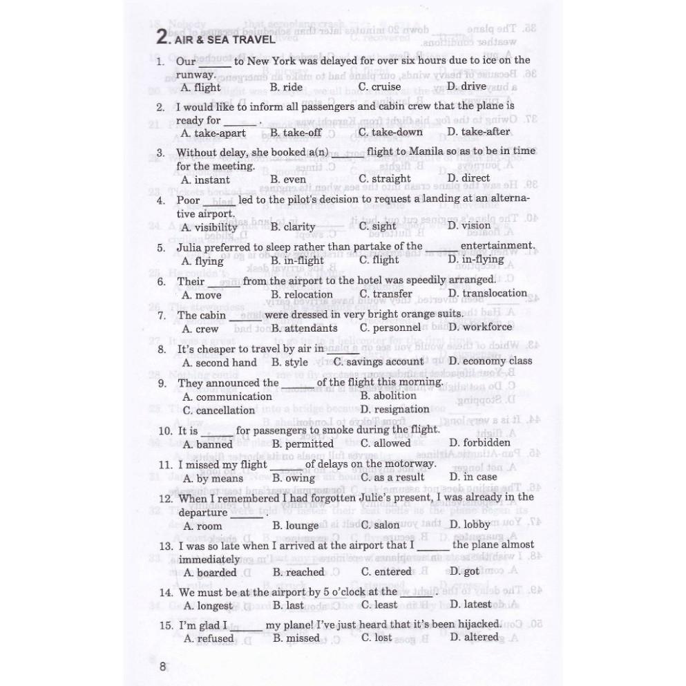 Sách- Câu Hỏi Trắc Nghiệm Chuyên Đề Từ Vựng Tiếng Anh ( ha)