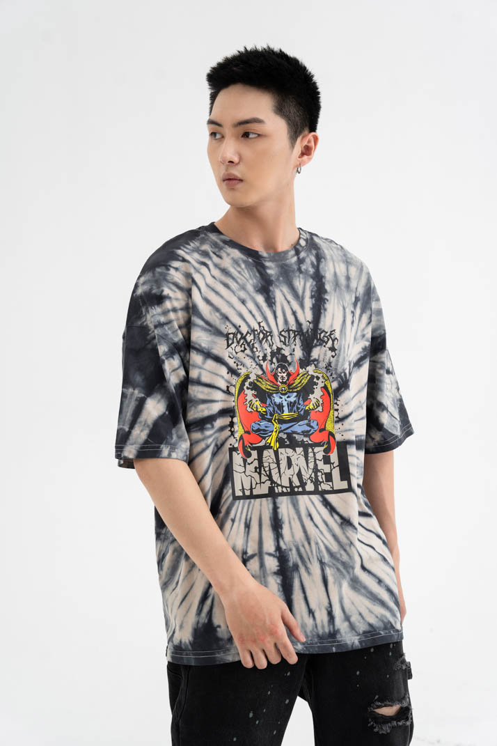 Áo Thun Unisex BOO Dáng Oversized  Cotton Cao Cấp In Graphic Marvel Drstrange