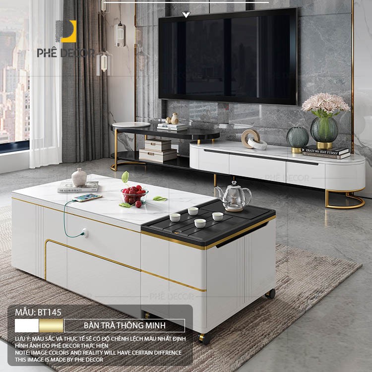 BÀN TRÀ THÔNG MINH CAO CẤP - BT145 - Bàn khay pha trà