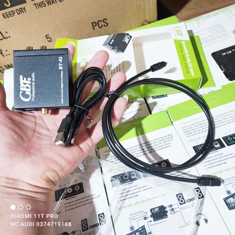 Bộ chuyển quang giải mã GBF BT02 SAMSUNG DAC + BT 02 độ nét cao sử dụng cho Smart TV