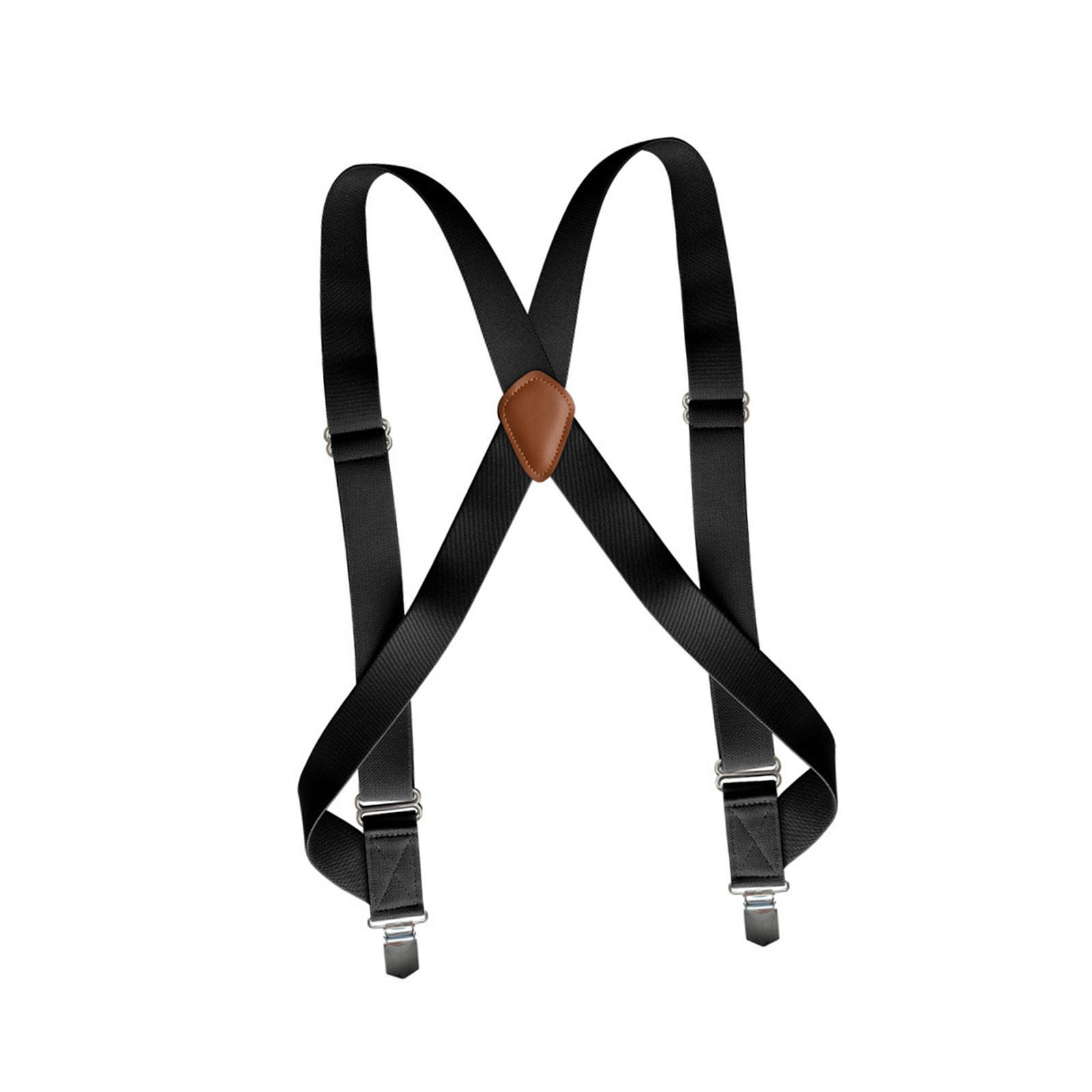 Mens Suspender with Clips Washable Adjustable Fits Jeans Big Tall Friends