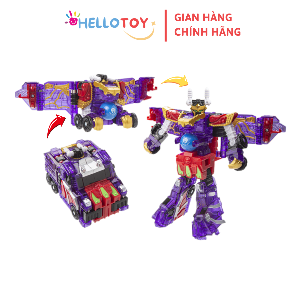 Đồ Chơi Xe Hơi Biến Hình MECARD BALL Twin Cannon Dracos - Hellotoy