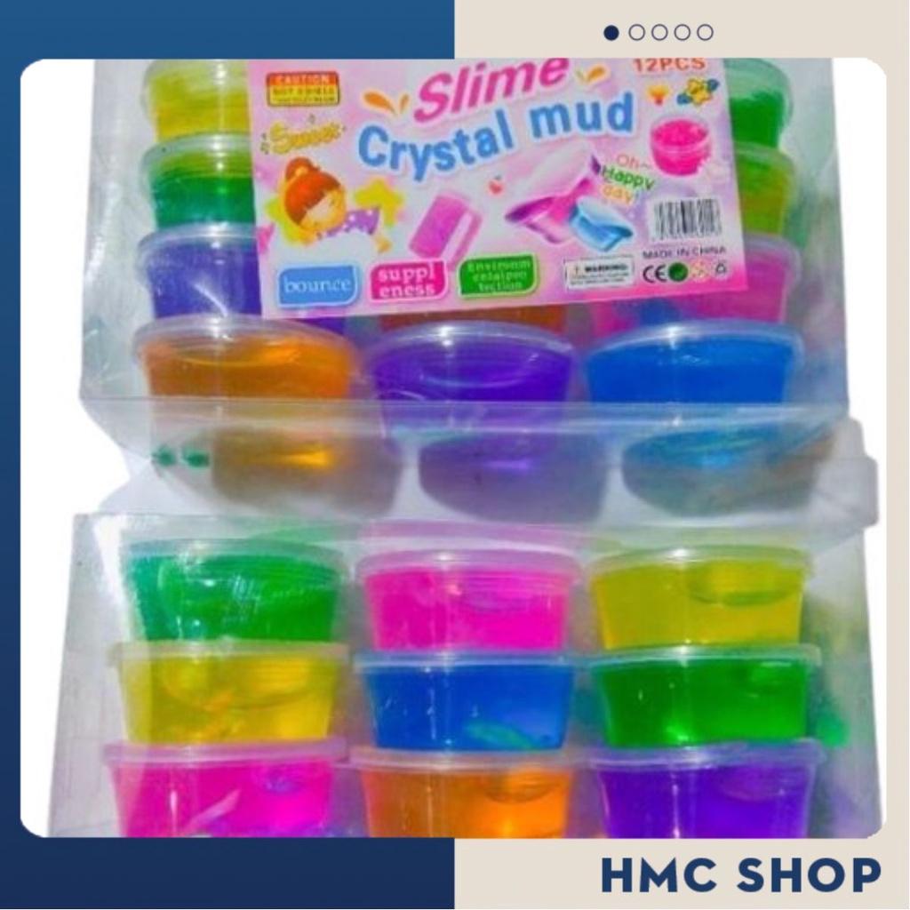 Bộ 12 hộp Slam - Slime nhiều màu sắc