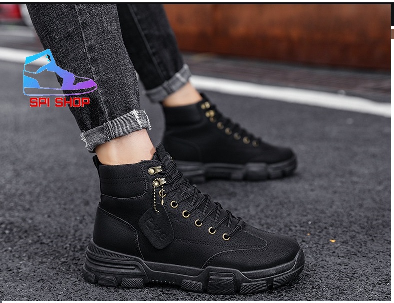 Giày Thể Thao Nam S67 Cổ Cao Da Lộn Dáng Trẻ Trung Có 2 Màu