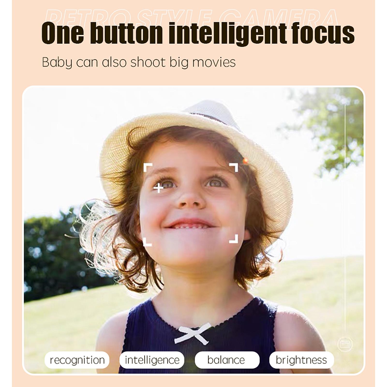 Mini Digital Children's Camera 4K HD Front Rear Dual Camera 50.0MP Kids Funny Selfie Camera Boys Girls Christmas Birthday Gifts