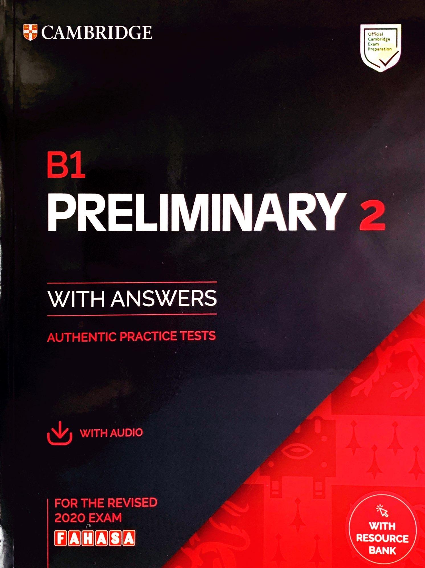 B1 Preliminary 2 For The Revised 2020 Exam SB With Answers With Audio With Resource Bank
