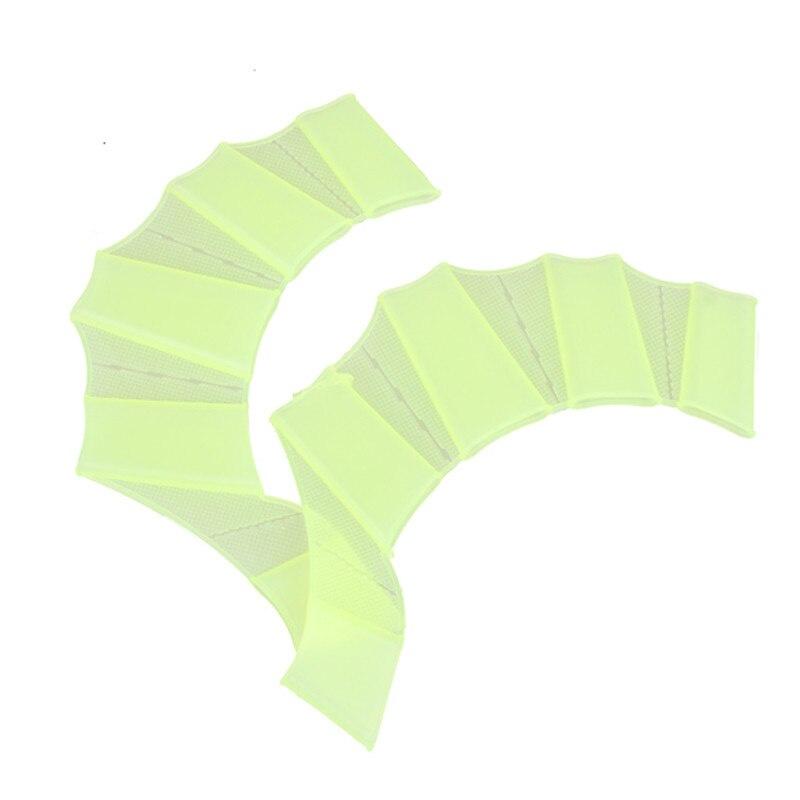 1 Pair Silicone Swimming Gloves Gear Fins Hand Web Flippers Training Women Men Kids Webbed Gloves For Swimming