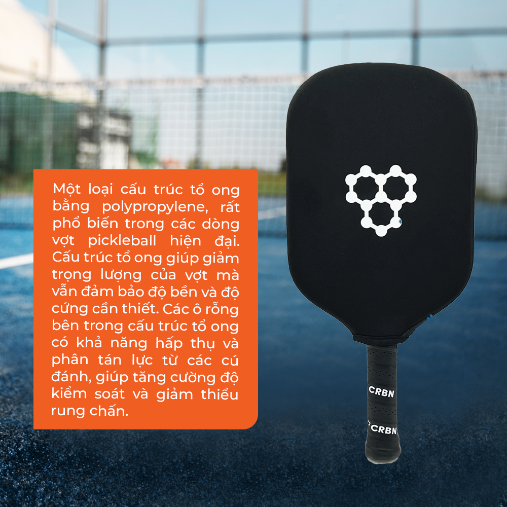 Vợt Pickleball CRBN³ X Series 14mm Cao Cấp - Lõi Carbon Siêu Nhẹ, Đập Mạnh, Kiểm Soát Cực Chuẩn