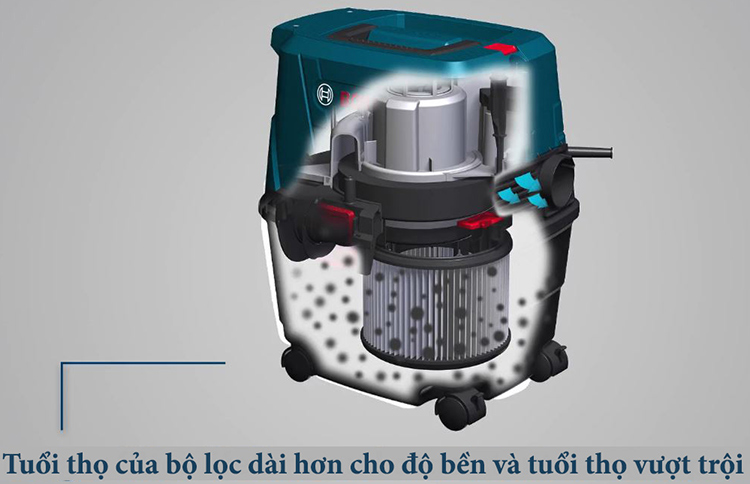 Máy Hút Bụi Bosch GAS 15 PS - Hàng Chính Hãng