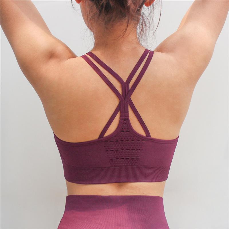 Sexy Áo Ngực Thể Thao Tập Gym, Chạy Bộ Đeo Tập Yoga Push Up Chống Sốc Áo Ngực Thể Thao Thể Thao Áo Họa Tiết