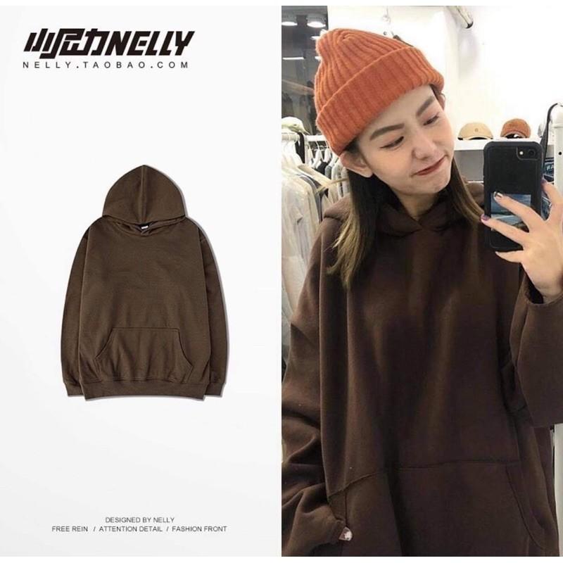 Áo hoodie nâu