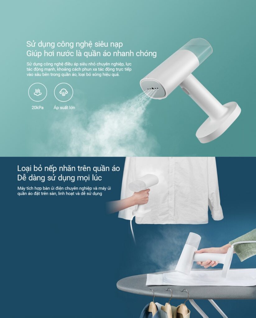 Bàn là bàn ủi hơi nước cầm tay Sothing Mijia MJGTJ01LF 1200w- Hàng chính hãng