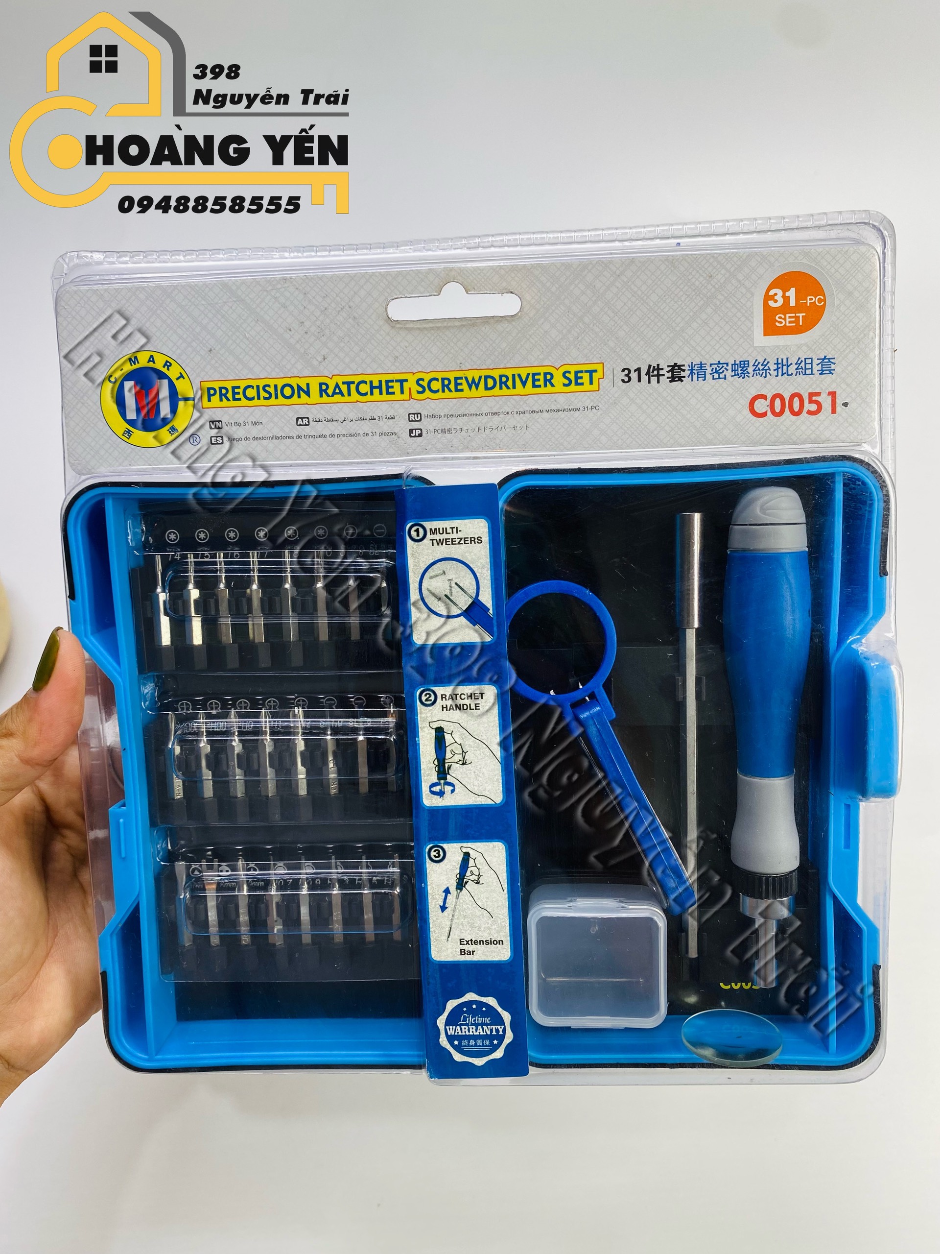 Bộ tô vít chính hãng C- MART 31 chi tiết